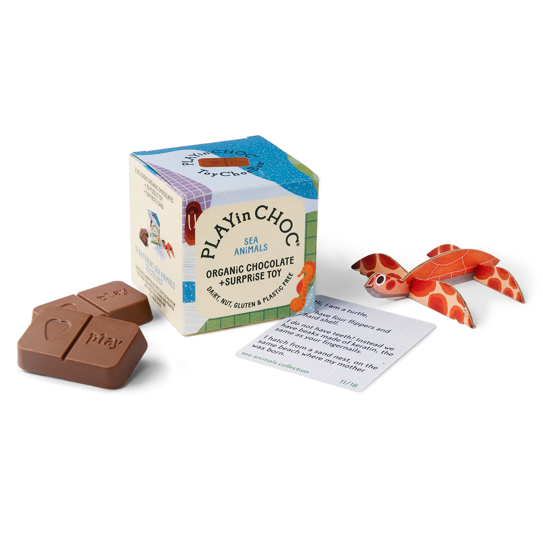 PLAYin Choc Schokolade PlayInChoc - Sea Animals - Seetiere -  was süßes zum Naschen und Spielen  - Schokolade