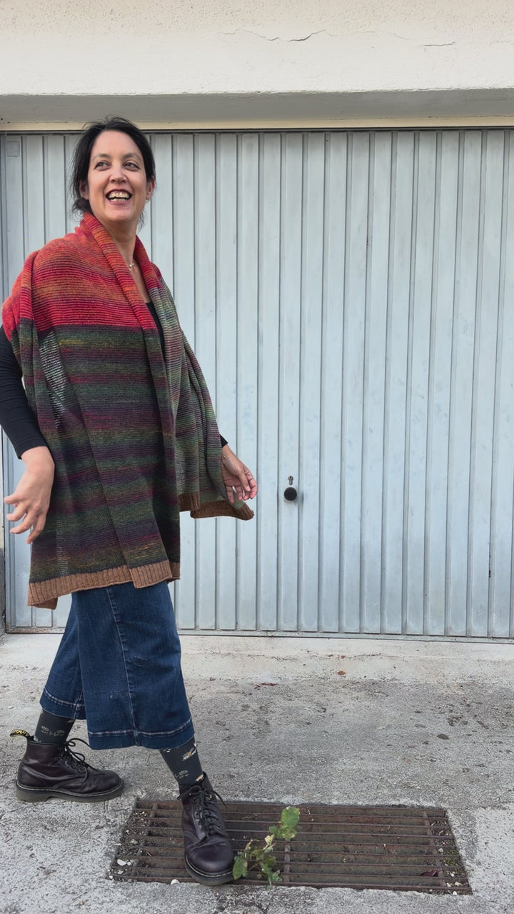 Treeline Wrap | Breamar | breiter Schal aus Lammwolle und Kid Mohair