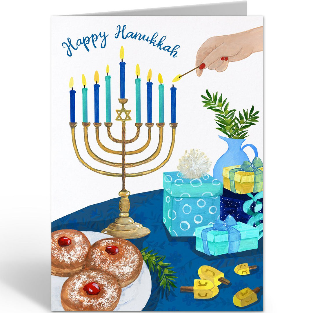 REDDISH DESIGN Grußkarte -  Happy Hanukkah