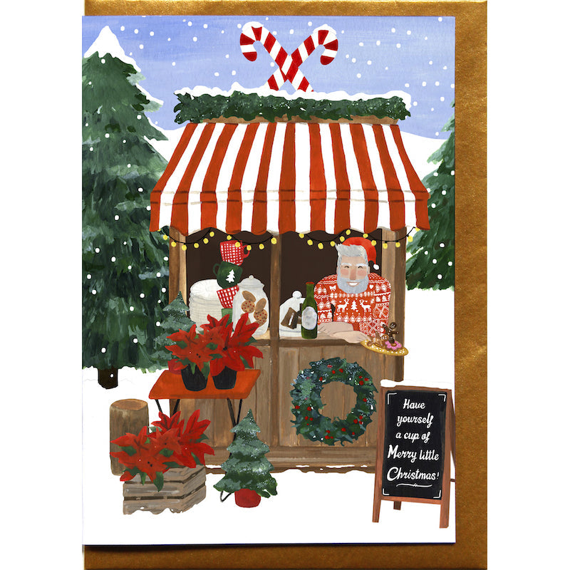 REDDISH DESIGN Weihnachten Weihnachtskarte Marktstand