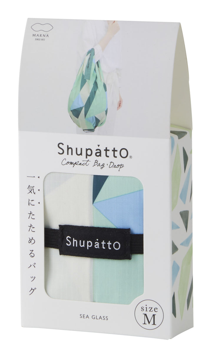 Shupatto Einkaufstasche Shupatto compact foldable shopping bag DROP M - Sea Glass bei Nauli and Stories