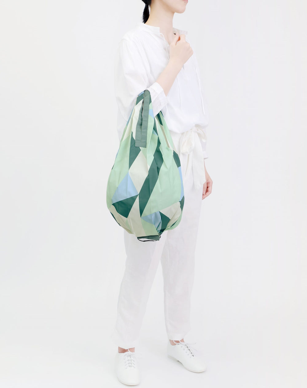 Shupatto Einkaufstasche Shupatto compact foldable shopping bag DROP M - Sea Glass bei Nauli and Stories