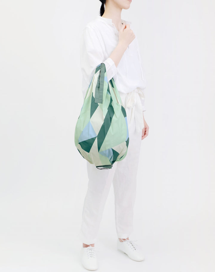 Shupatto Einkaufstasche Shupatto compact foldable shopping bag DROP M - Sea Glass bei Nauli and Stories