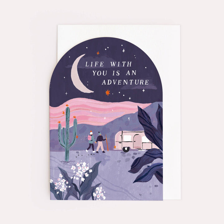 Sister Paper Co. Valentinskarte Grußkarte Valentinstag - Abenteuer in der Wüste bei Nauli and Stories