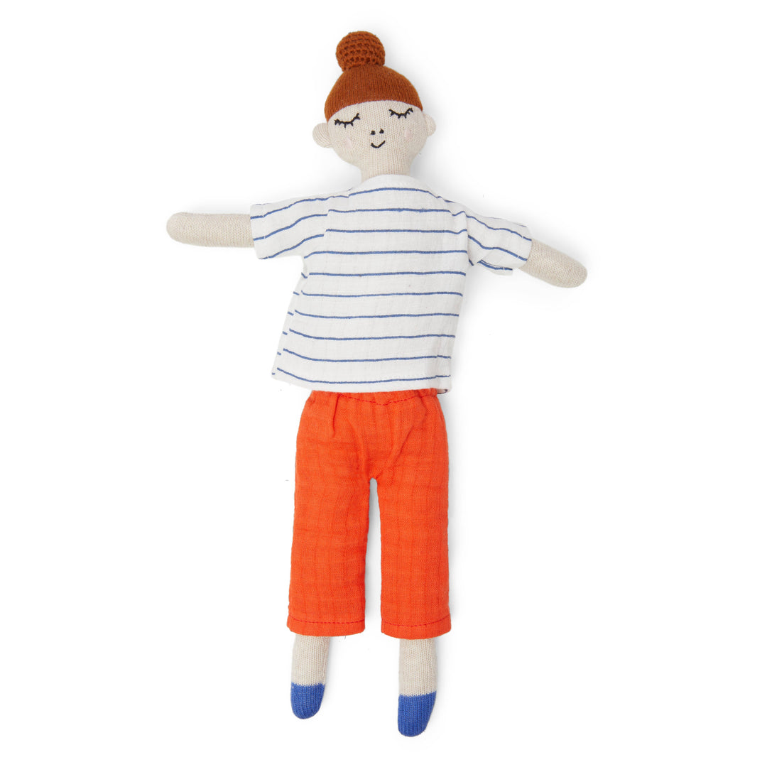 Sophie Home Europe - DUTY FREE in the EU Babydecke Cotton Knit Stuffed Soft Toy Doll: Buddy Red