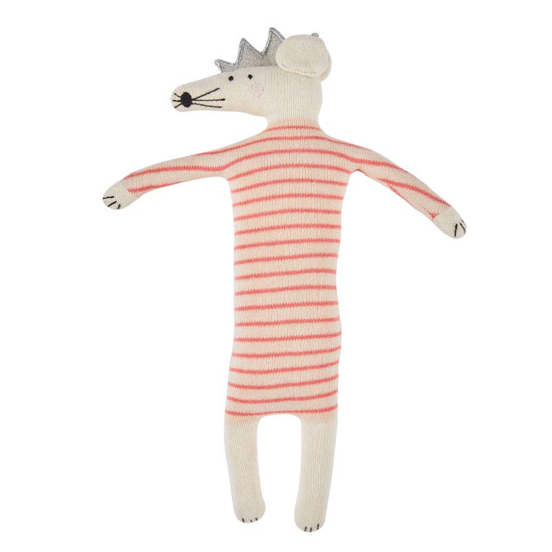 Sophie Home Kuscheltier Kuscheltier aus Baumwollstrick, Partymaus, Rosa bei Nauli and Stories