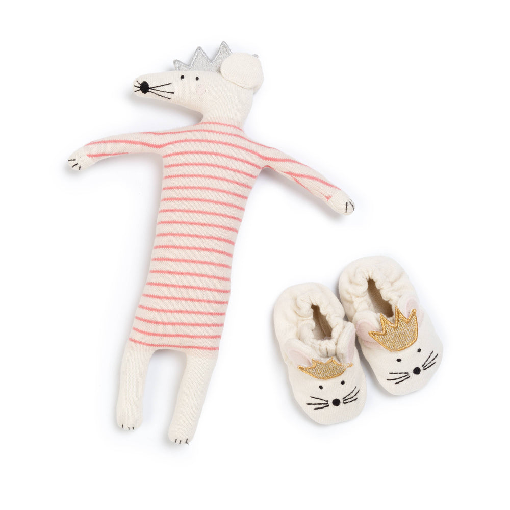 Sophie Home Kuscheltier Kuscheltier aus Baumwollstrick, Partymaus, Rosa bei Nauli and Stories