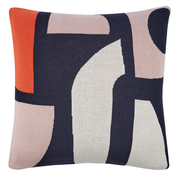 Sophie Home Ltd Zierkissen Cotton Knit Throw Pillow/Cushion Cover - Bruten Navy