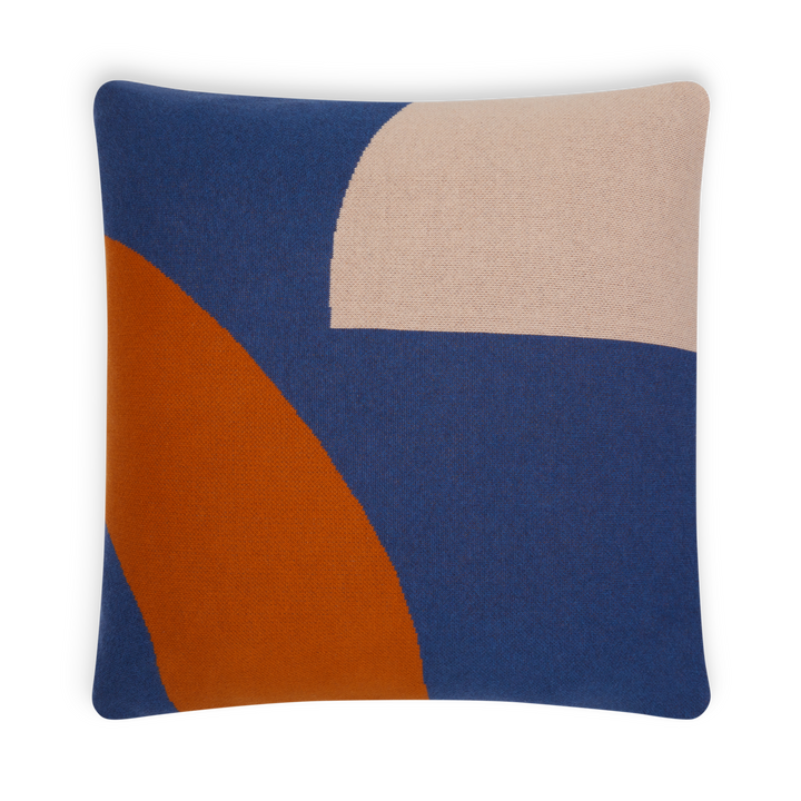 Sophie Home Ltd Zierkissen Cotton Knit Throw Pillow/Cushion Cover - Ilo Blue