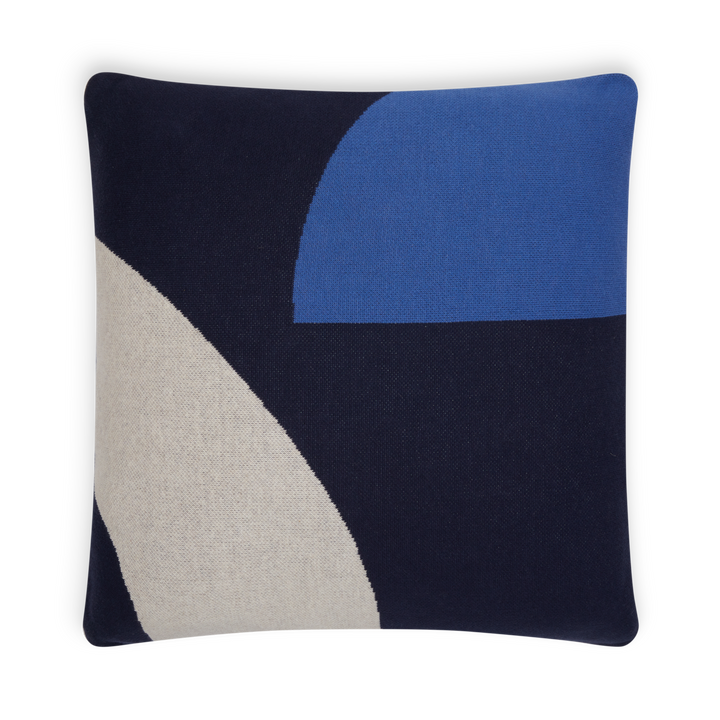 Sophie Home Ltd Zierkissen Cotton Knit Throw Pillow/Cushion Cover - Ilo Navy