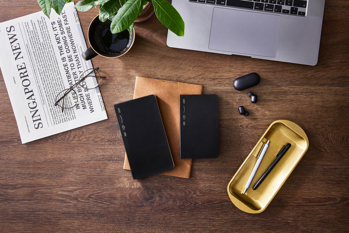 Stálogy Tagebuch 365 Days Notebook B6 Slim Grid Black bei Nauli and Stories