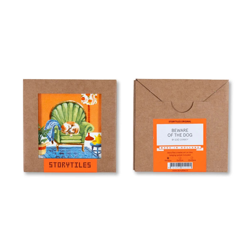StoryTiles StoryTiles 10x10cm Beware of the dog - Storytiles | 10x10cm bei Nauli and Stories