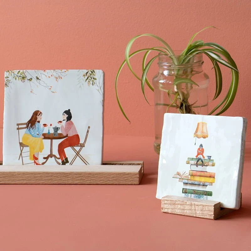 StoryTiles StoryTiles 10x10cm Bookworm - Bücherwurm  - StoryTiles | 10x10cm bei Nauli and Stories