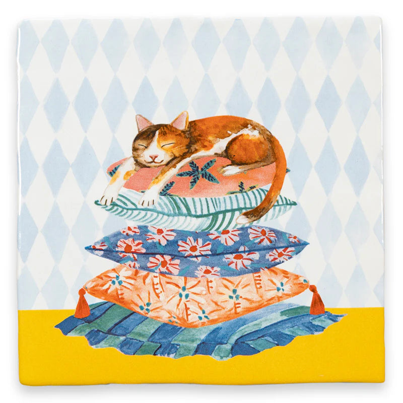 StoryTiles StoryTiles 10x10cm Sleepy cat - Storytiles - 10x10 cm bei Nauli and Stories