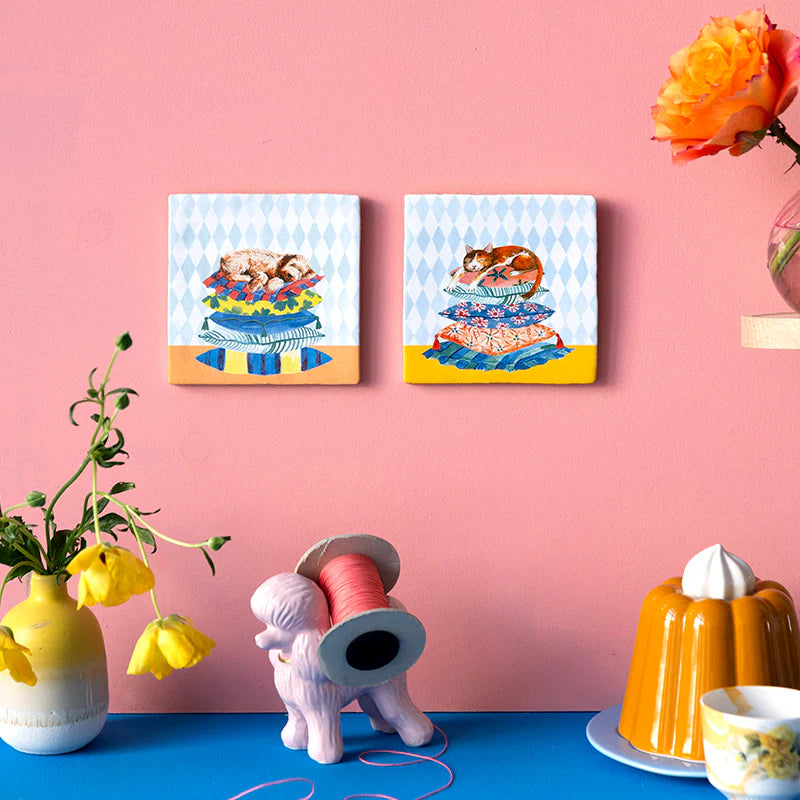 StoryTiles StoryTiles 10x10cm Sleepy dog - StoryTiles - 10x10cm bei Nauli and Stories