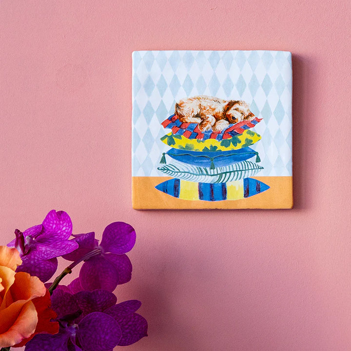 StoryTiles StoryTiles 10x10cm Sleepy dog - StoryTiles - 10x10cm bei Nauli and Stories