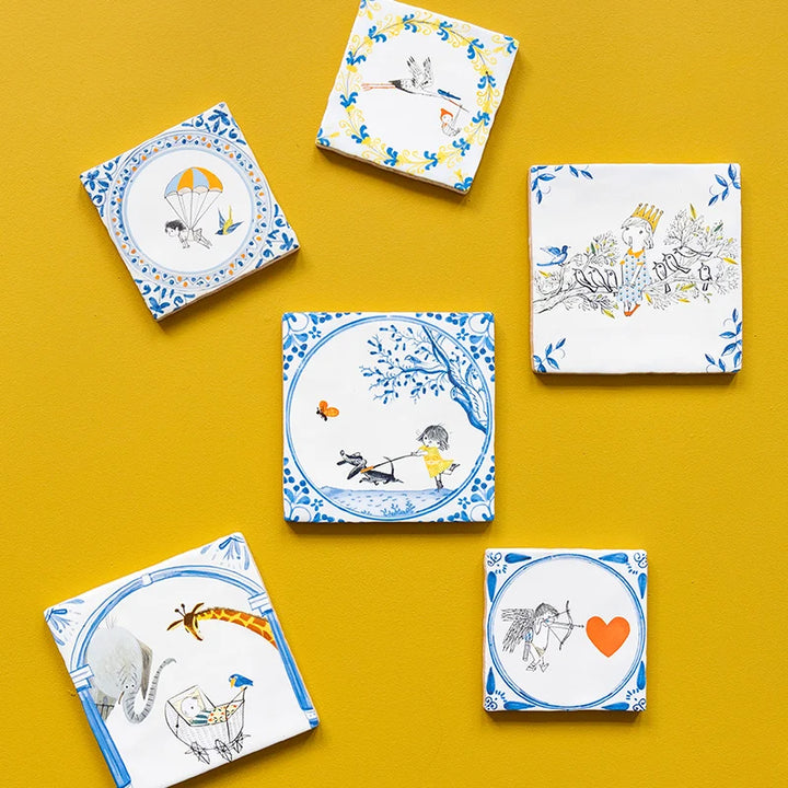 StoryTiles StoryTiles 10x10cm Vogelkoortje - Kleiner Vogelchor - StoryTiles - 10x10cm bei Nauli and Stories