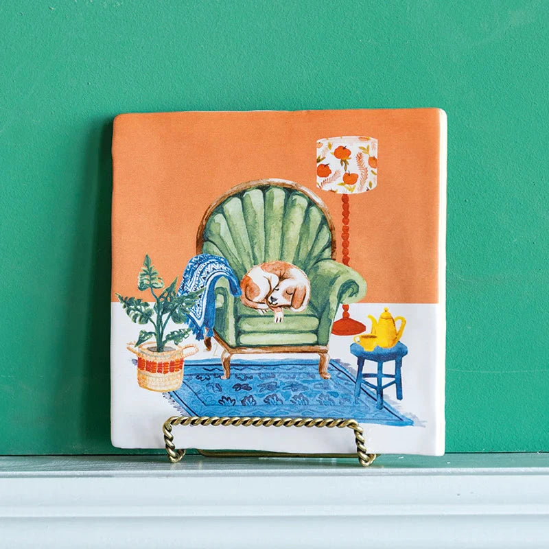 StoryTiles StoryTiles 13x13cm Beware of the dog - Storytiles - Medium bei Nauli and Stories