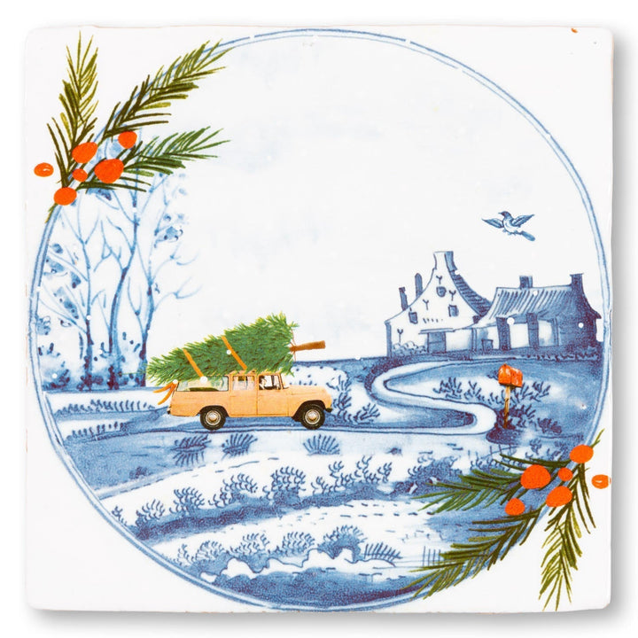StoryTiles StoryTiles 13x13cm Driving home for Christmas  - Medium - Story Tiles