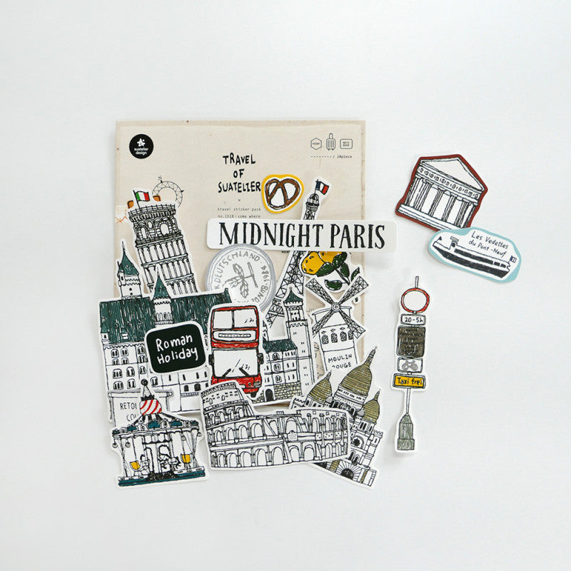 Suatelier Aufkleber TRAVEL, SUATELIER / Some where bei Nauli and Stories
