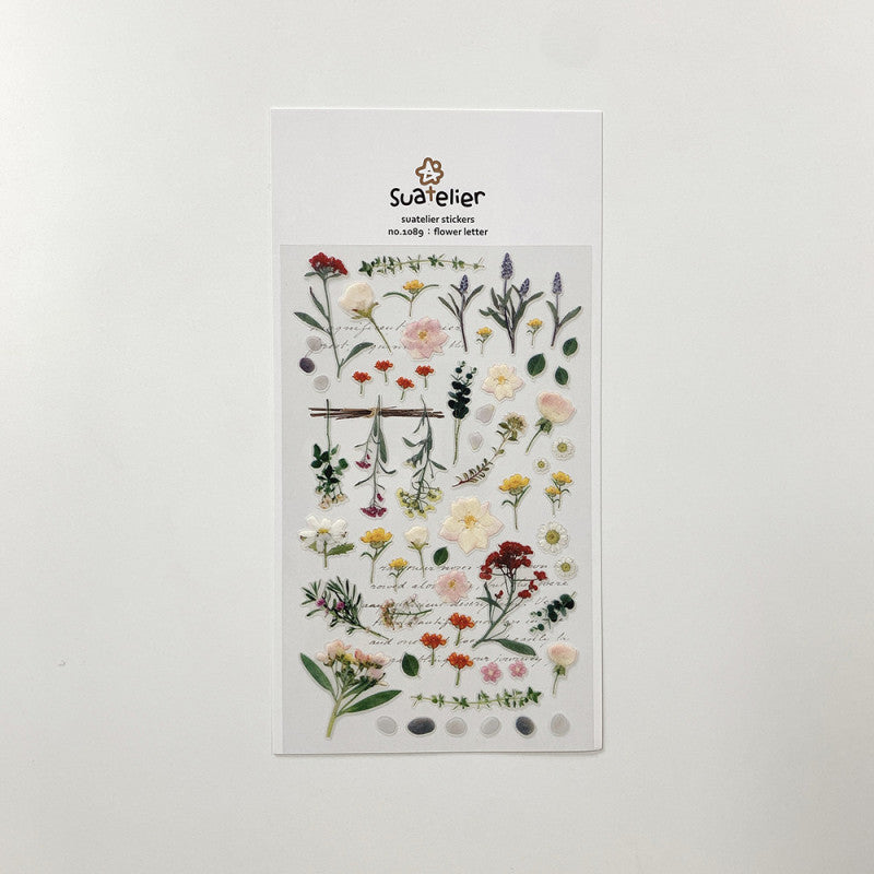 Suatelier Sticker Blumen Sticker flower letter – Suatelier Daily Deco bei Nauli and Stories