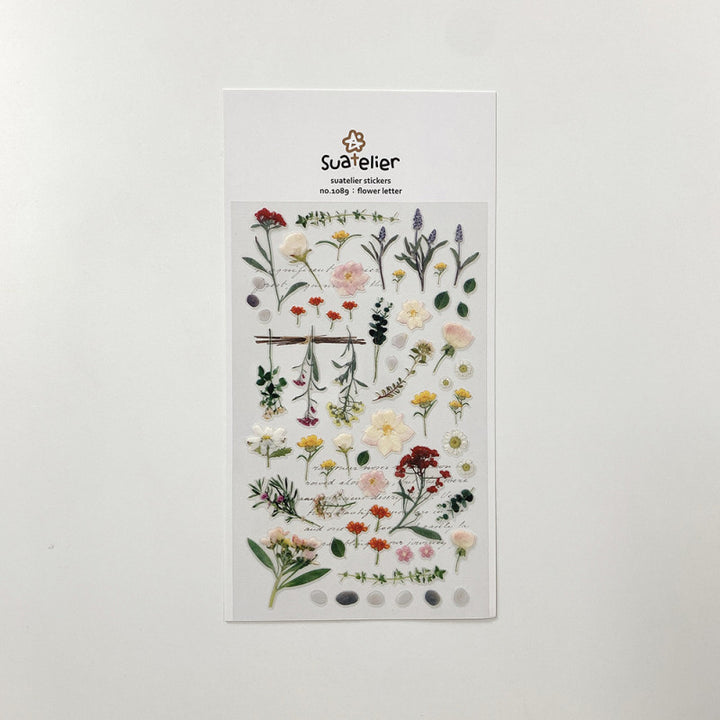 Suatelier Sticker Blumen Sticker flower letter – Suatelier Daily Deco bei Nauli and Stories