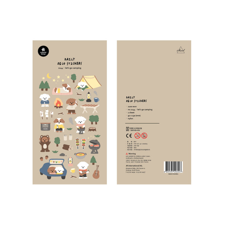 Suatelier Sticker Camping Sticker "let&