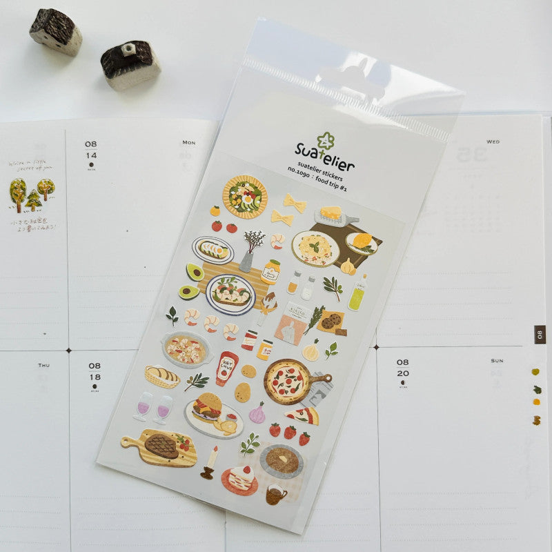 Suatelier Sticker Daily Deco Sticker – food trip 