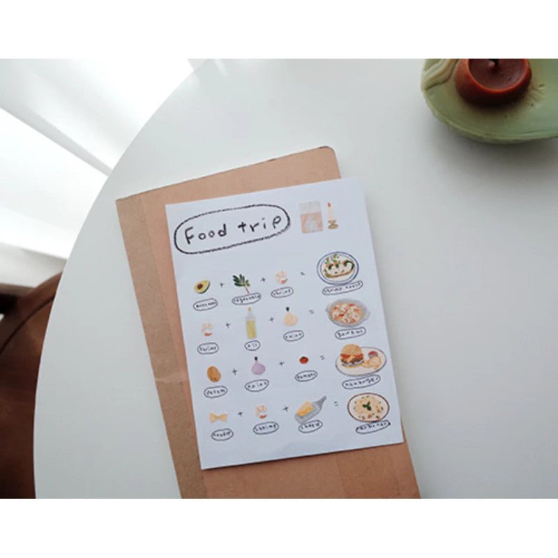 Suatelier Sticker Daily Deco Sticker – food trip #1 bei Nauli and Stories