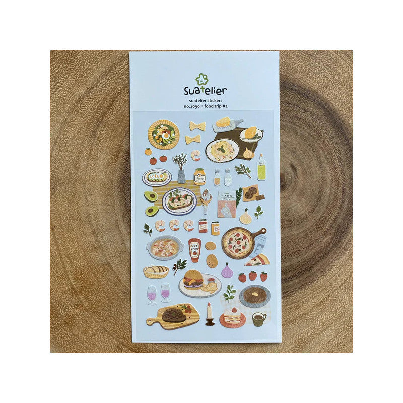 Suatelier Sticker Daily Deco Sticker – food trip #1 bei Nauli and Stories