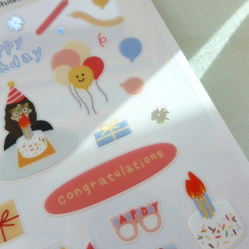 Suatelier Sticker Geburtstag Sticker congratulations – Suatelier Daily Deco bei Nauli and Stories