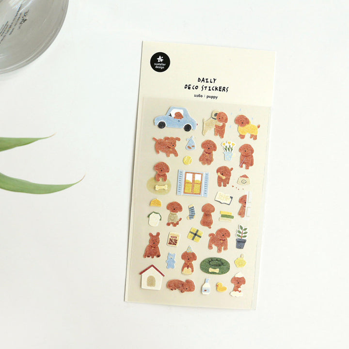 Suatelier Sticker Hunde Sticker puppy – Suatelier Daily Deco bei Nauli and Stories