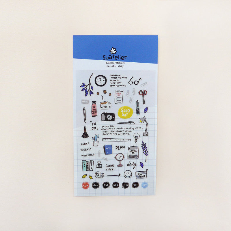 Suatelier Sticker Planner Sticker daily – Suatelier Daily Deco bei Nauli and Stories