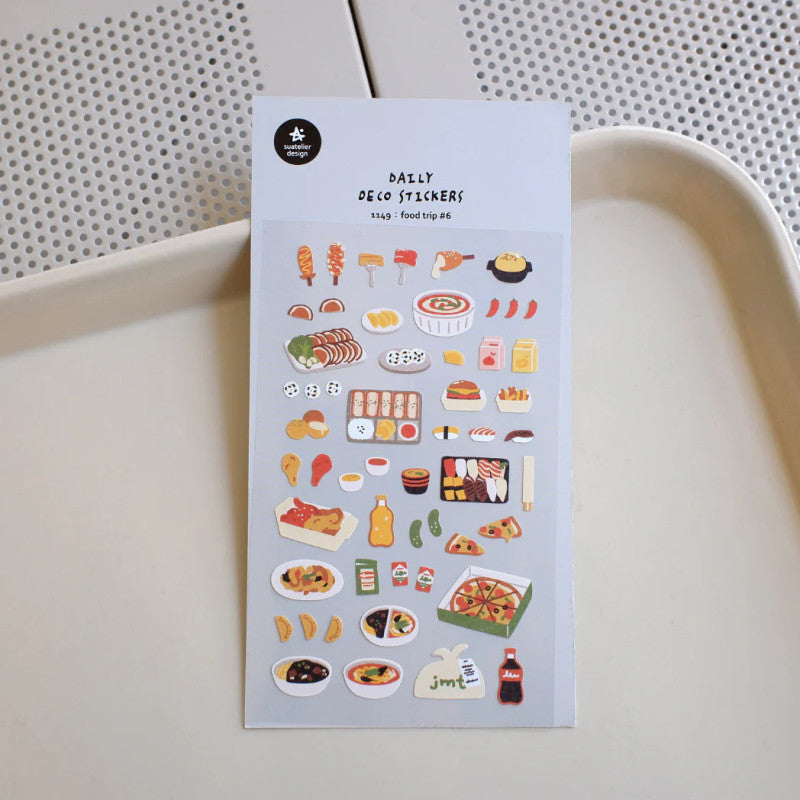 Suatelier Sticker Street Food Sticker food trip 