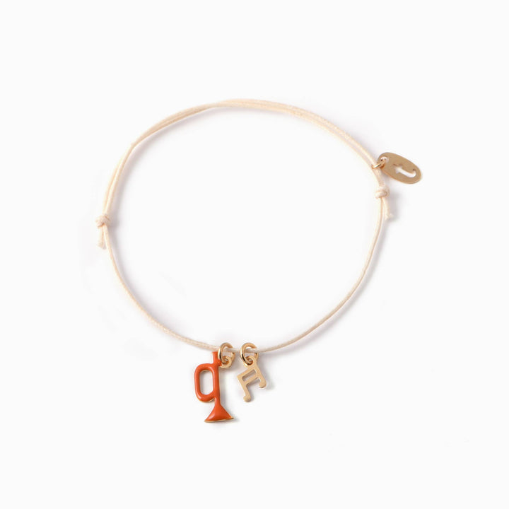 Titlee Armband Armband mit kleiner Trompete und Noten - Jazz und Swing