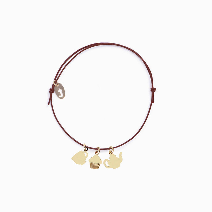 Titlee TEA TIME cupcake charm bracelet bei Nauli and Stories