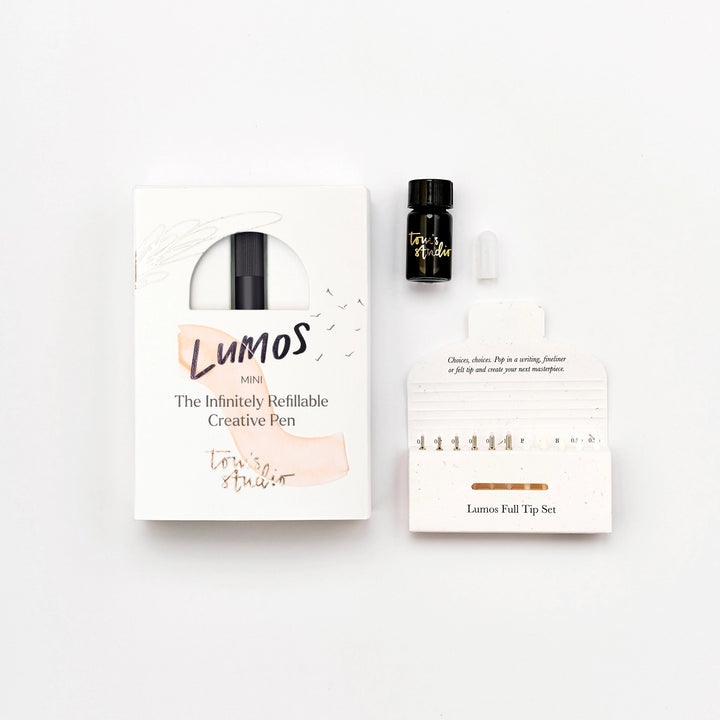 Tom's Studio Fineliner Lumos Mini - Refillable Multi-Tip Pen: Matte Black bei Nauli and Stories
