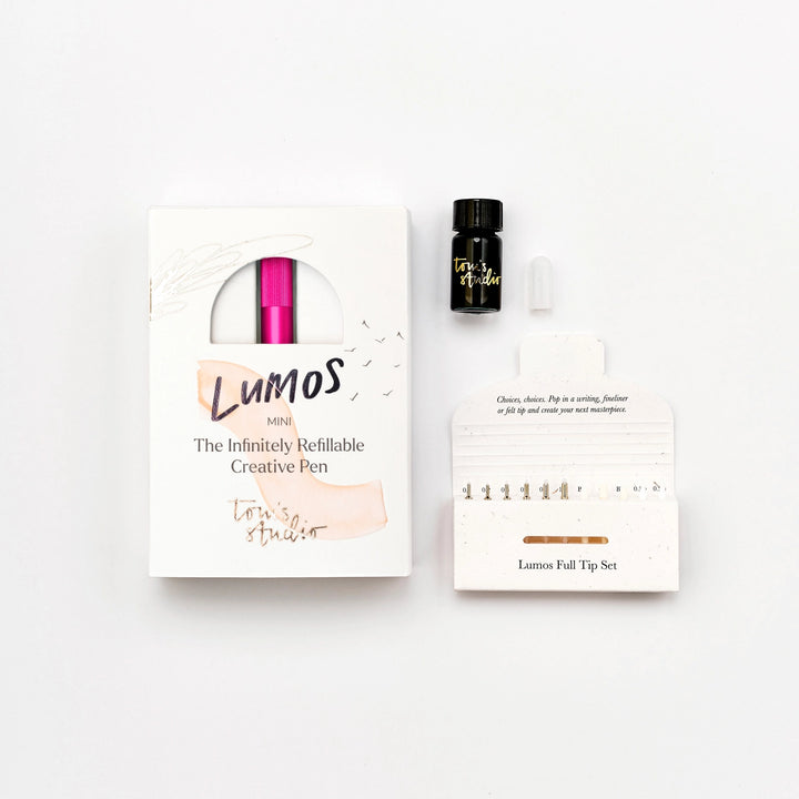 Tom's Studio Fineliner Lumos Mini - Refillable Multi-Tip Pen: Raspberry bei Nauli and Stories