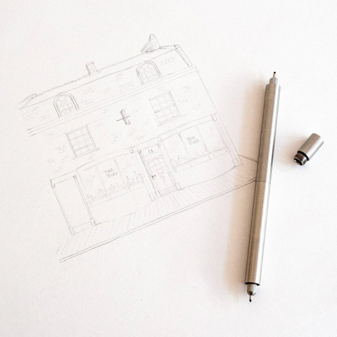 Tom's Studio Fineliner Lumos Stainless Steel: Special Edition - Refillable - Fineliner, Filzstift, Brushpen bei Nauli and Stories