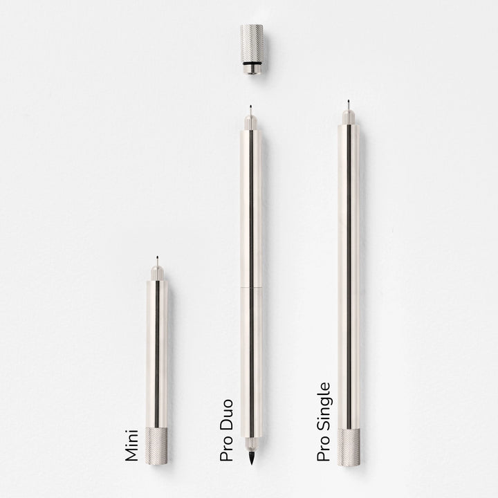 Tom's Studio Fineliner Lumos Stainless Steel: Special Edition - Refillable - Fineliner, Filzstift, Brushpen bei Nauli and Stories