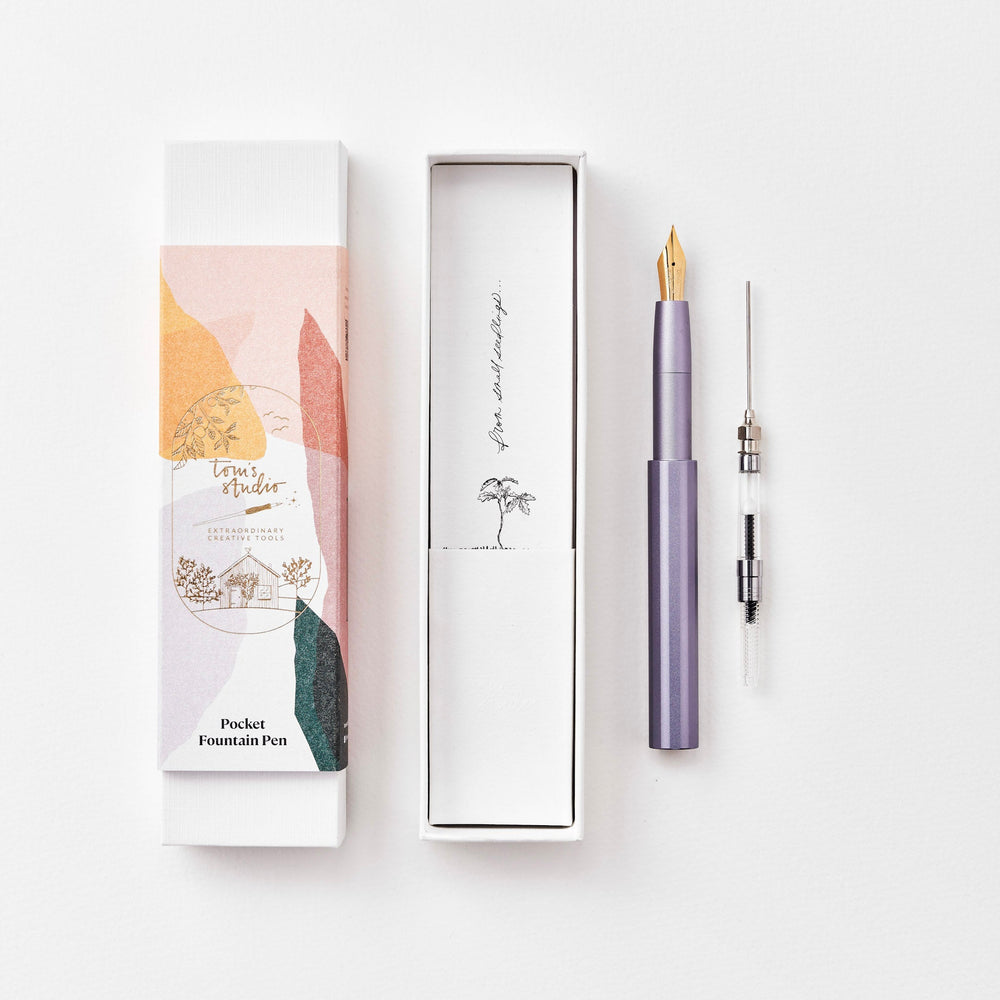 Tom's Studio Füller The Studio Pocket Fountain Pen 2.0: Wisteria / Fine