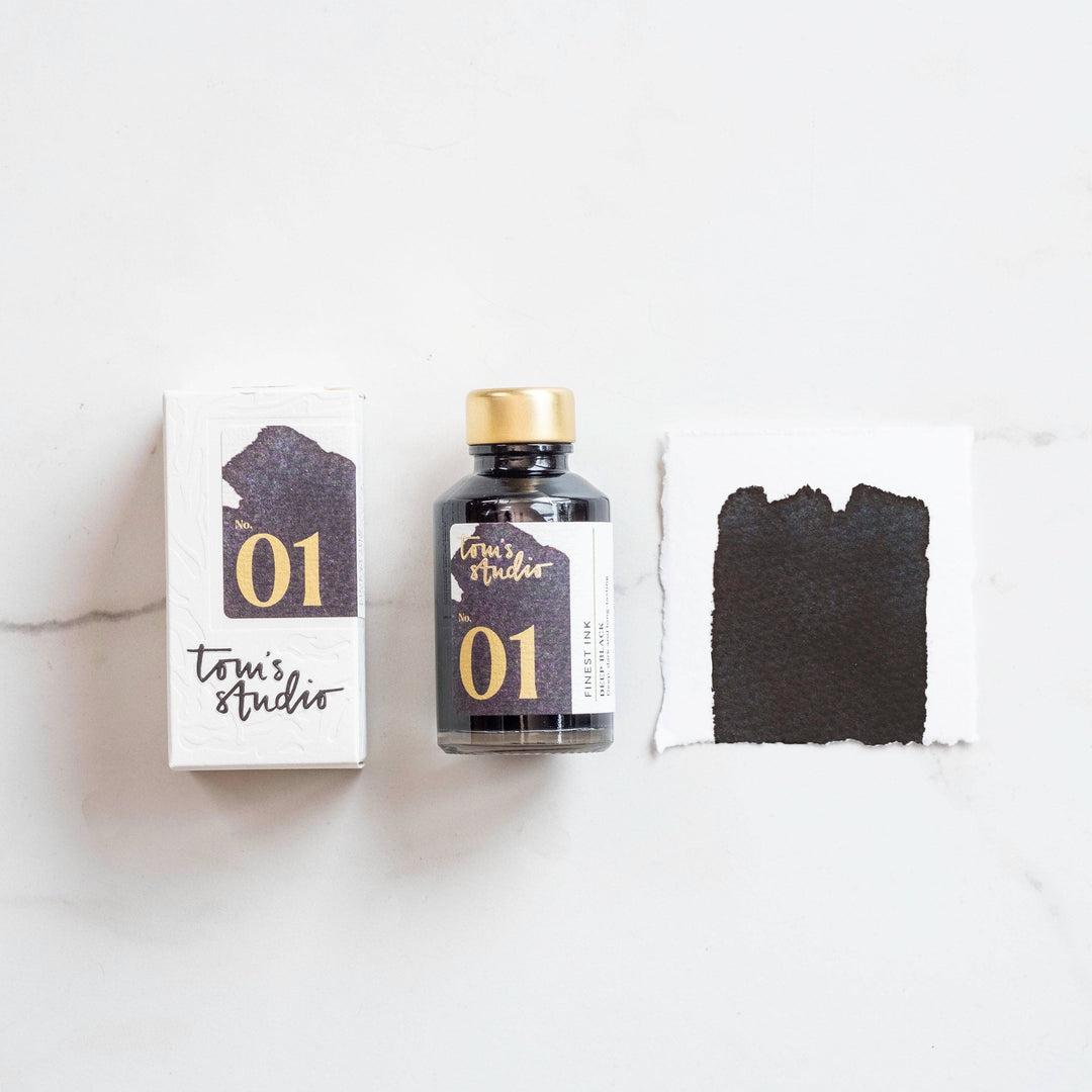 Tom's Studio Füllertinte 01 Fountain Pen Ink - Deep Black bei Nauli and Stories