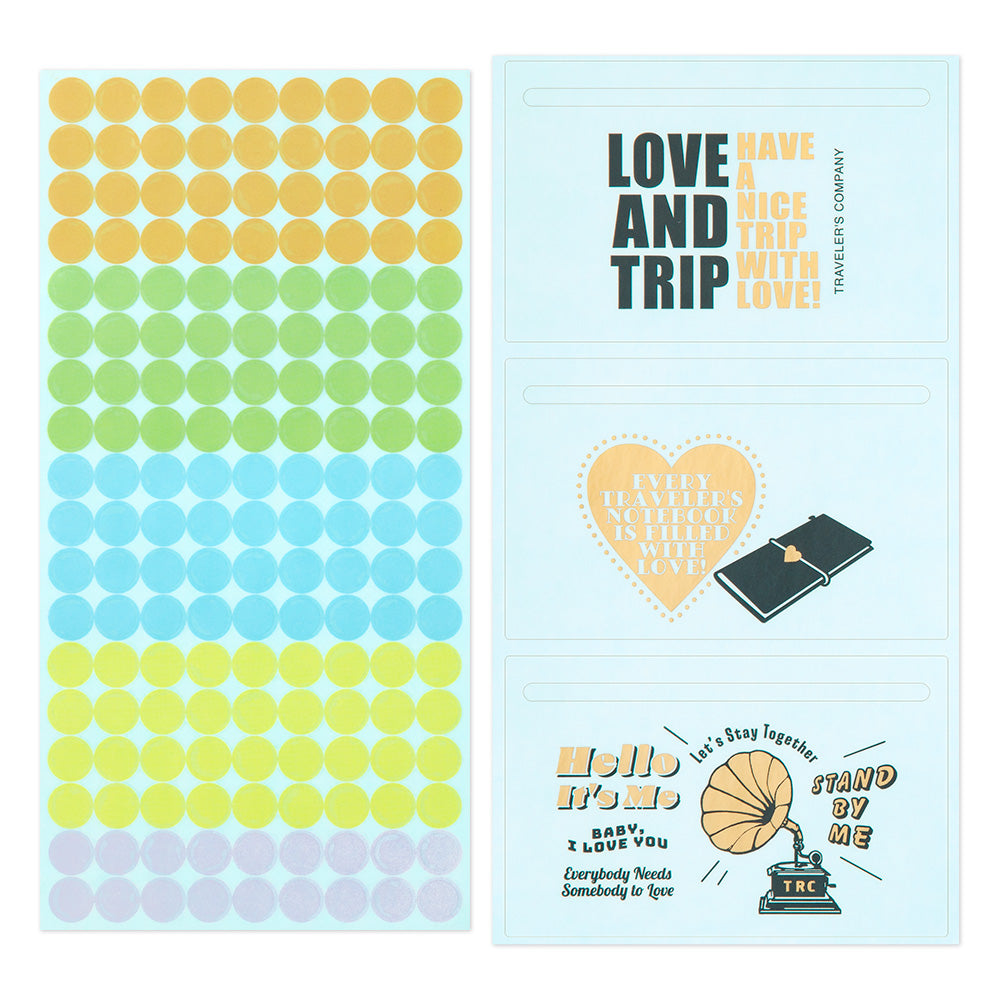 Traveler's Company Deko-Aufkleber Vorbestellung: Customized sticker set - 2025 - LOVE AND TRIP  - TRAVELER´S notebook