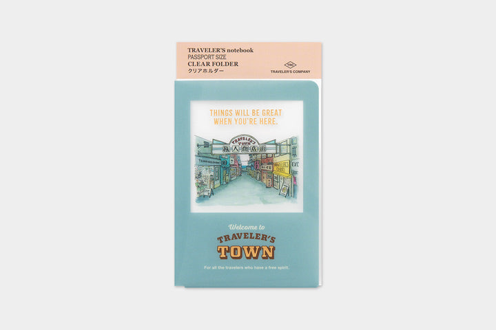 Traveler's Company Folder 2024 TRAVELER'S Notebook Clear Folder passport