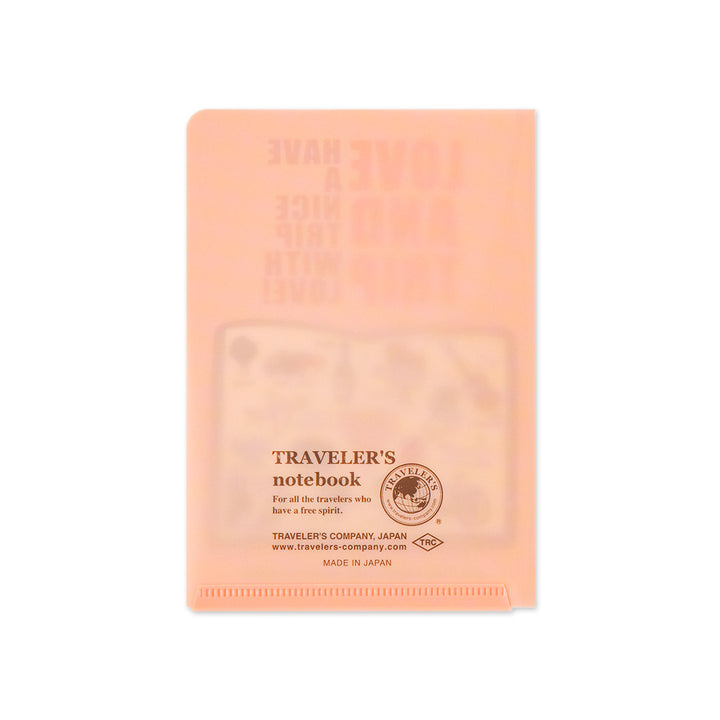 Traveler's Company Folder Vorbestellung: Traveler's Notebook Clear Folder passport 2025 LOVE AND TRIP