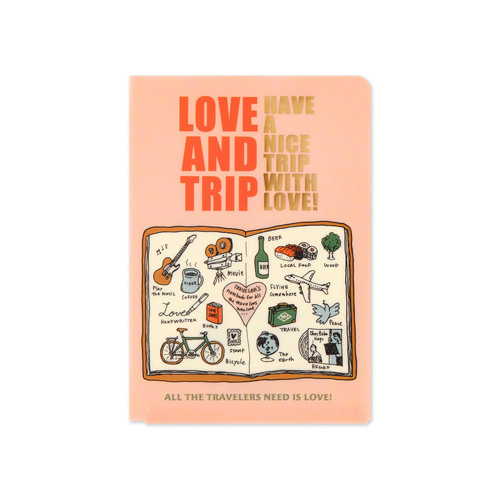 Traveler's Company Folder Vorbestellung: Traveler's Notebook Clear Folder passport 2025 LOVE AND TRIP