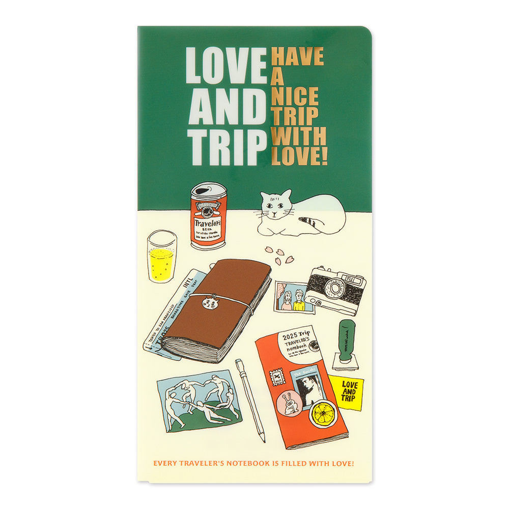 Traveler's Company Folder Vorbestellung: Traveler's Notebook Clear Folder regular  2025 LOVE AND TRIP