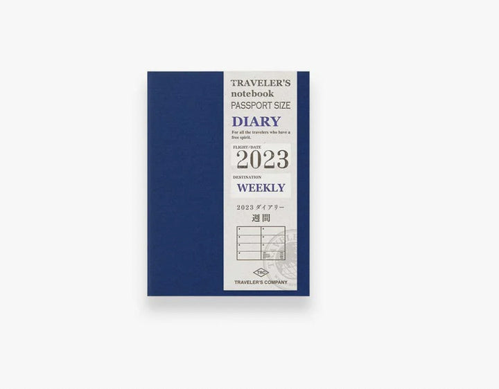 Traveler's Company Kalender 2023 Weekly Planner second half - passport size  - TRAVELER'S notebook