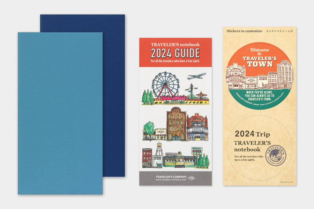 Traveler's Company Kalender 2024 Weekly Diary + Memo refill - TRAVELER´S notebook regular