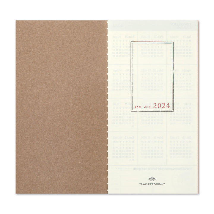 Traveler's Company Kalender 2024 Weekly Diary + vertical refill - TRAVELER´S notebook